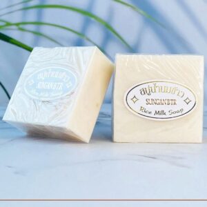 2 pcs 65g Sunganbtr Rice Milk Soap, Clears Acne